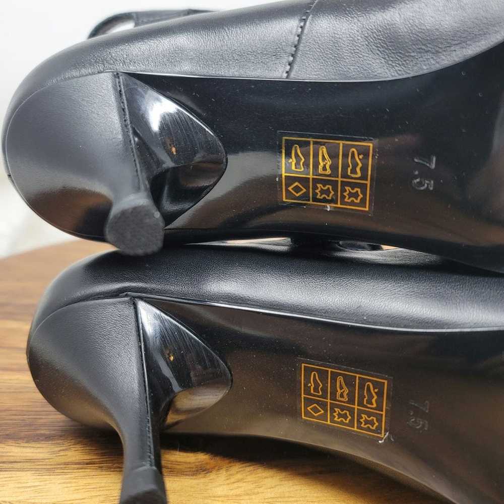 Jeffery Campbell Black Leather Strappy Heels 3" W… - image 5