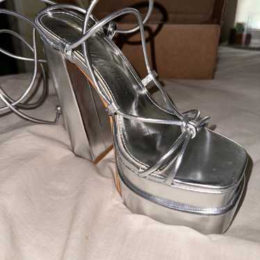 Silver Platform Heel - image 1