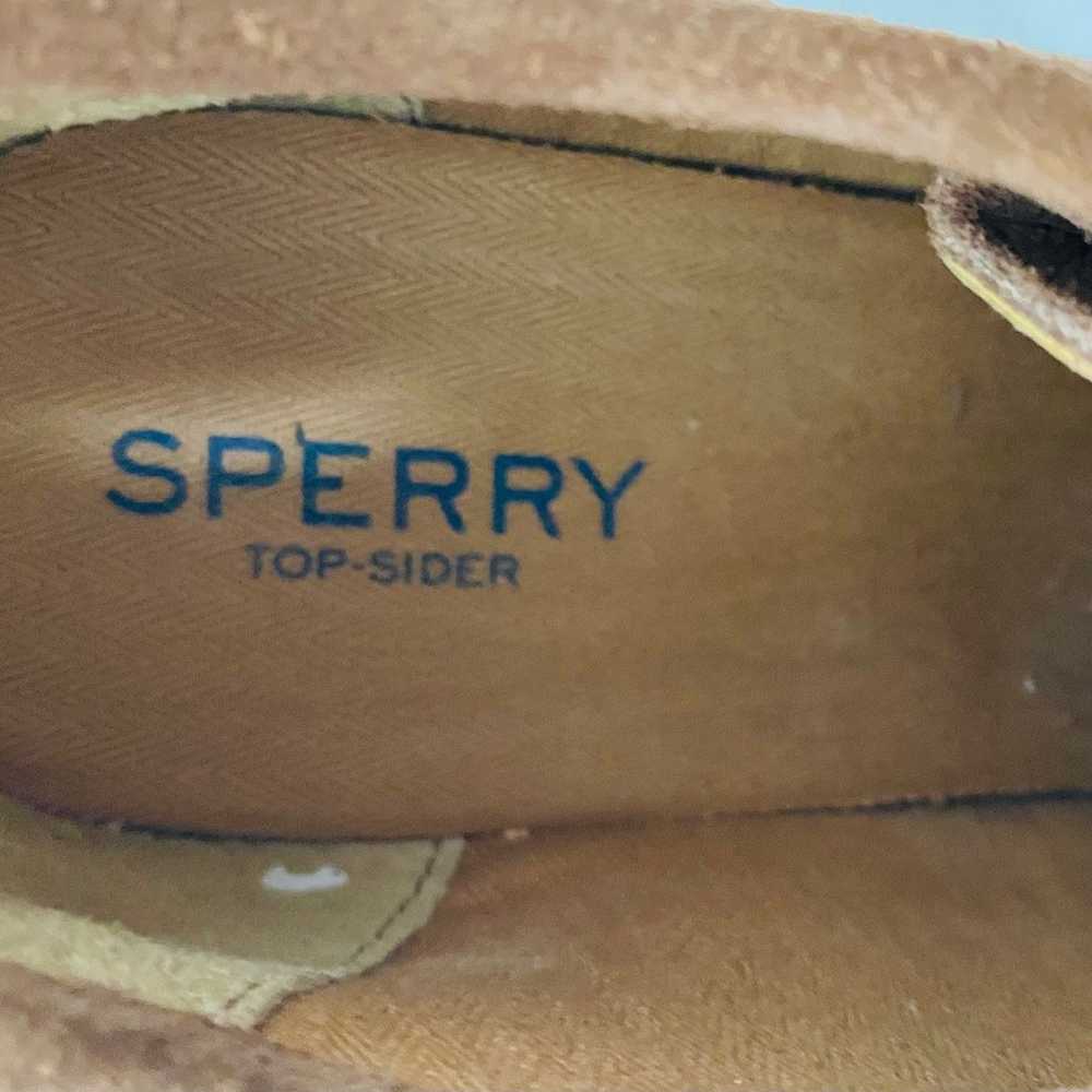Sperry Brown Suede Wedge Bootie Shoes - image 9