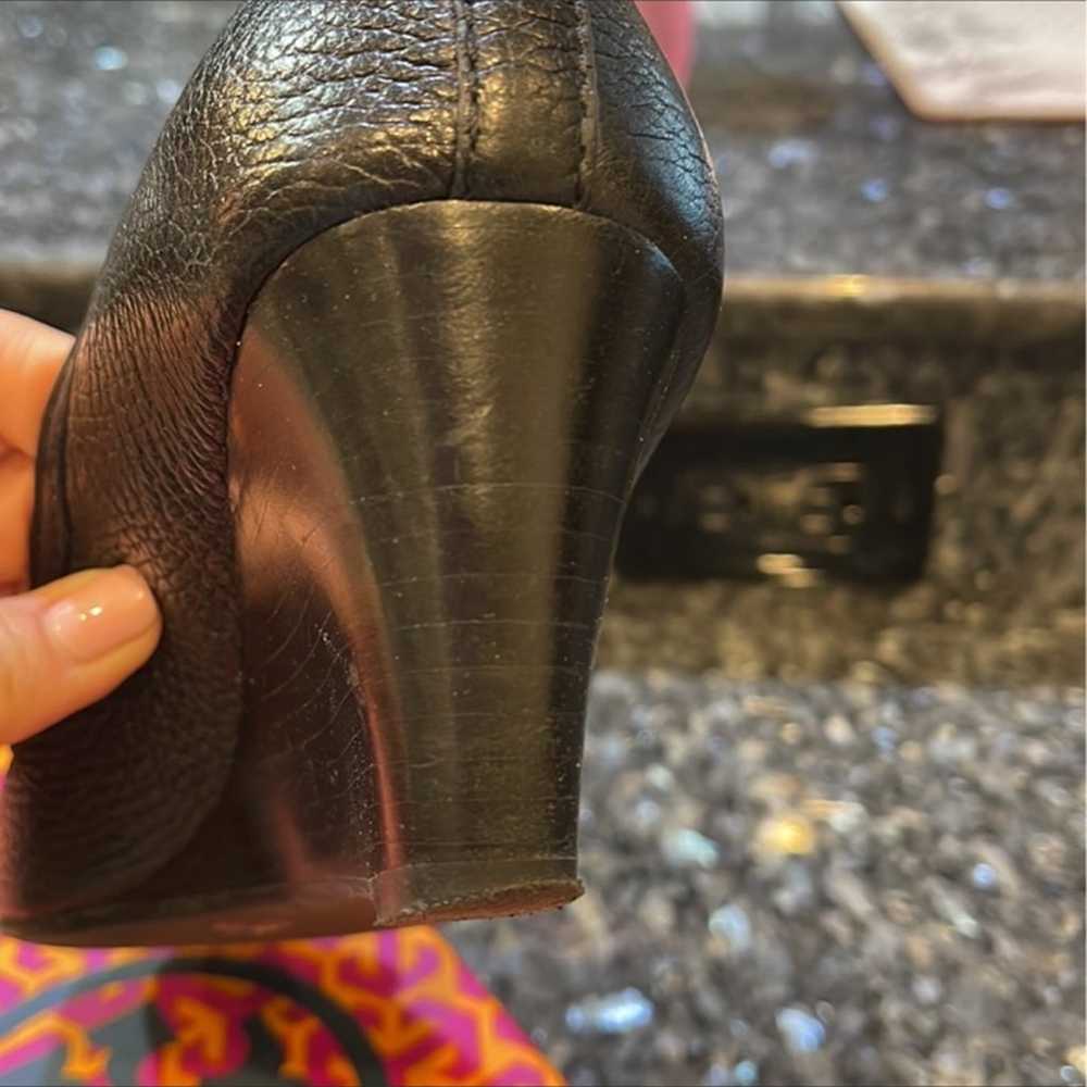 Tory Burch Amanda 65mm Open Toe Wedge, Size 7 Bla… - image 8