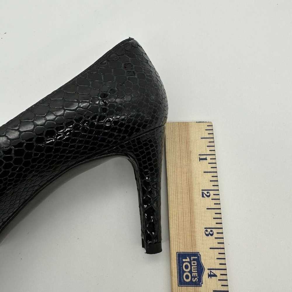 Stuart Weitzman Womens Heels Size 8 Black Snake E… - image 9