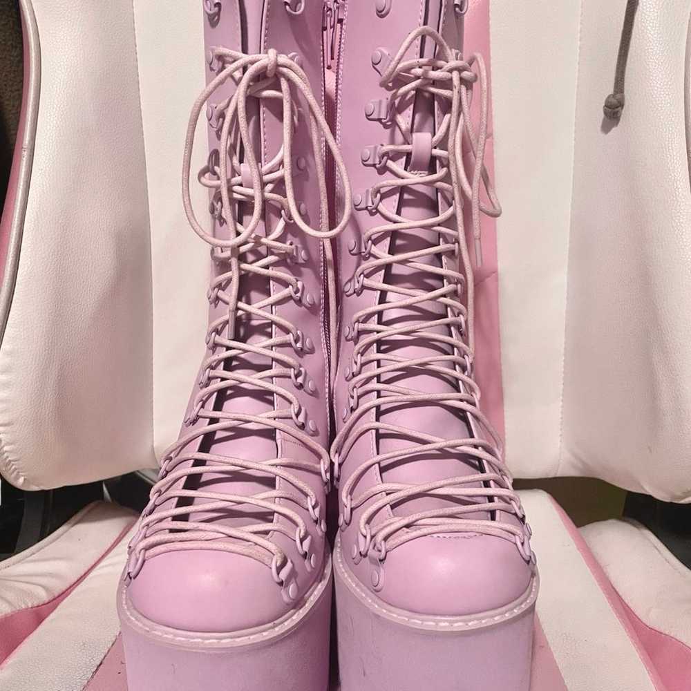 Pastel Purple Traitor Boots (Sugar Thrillz)(Platf… - image 3