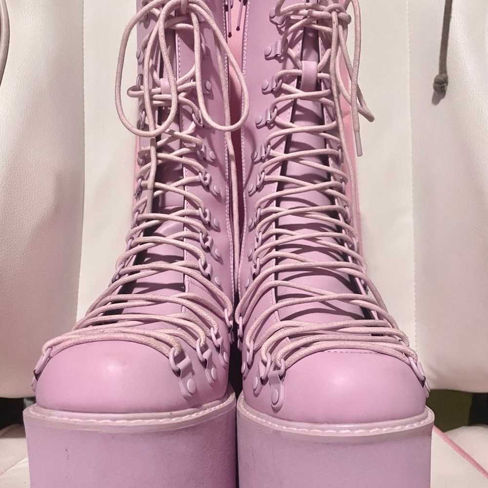 Pastel Purple Traitor Boots (Sugar Thrillz)(Platf… - image 4
