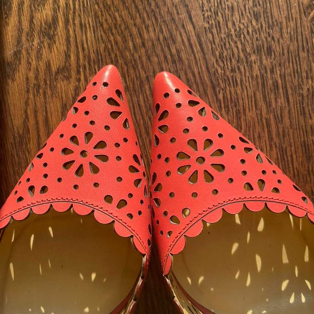 Kate Spde Laser Cut heels in Coral, size 8 - image 3