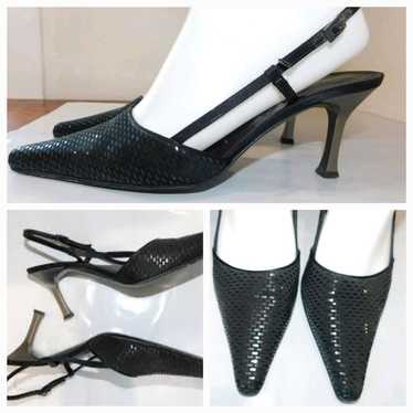 Italian Black Heels ST John  by Vero Cuoio 10B