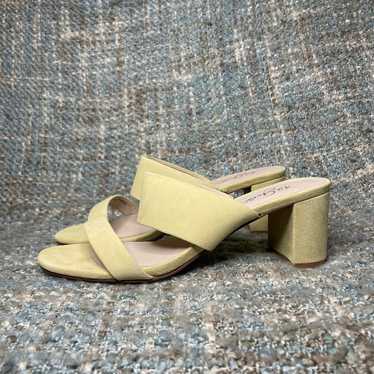 42 GOLD Liya Suede Heeled Sandals in Pistachio - image 1