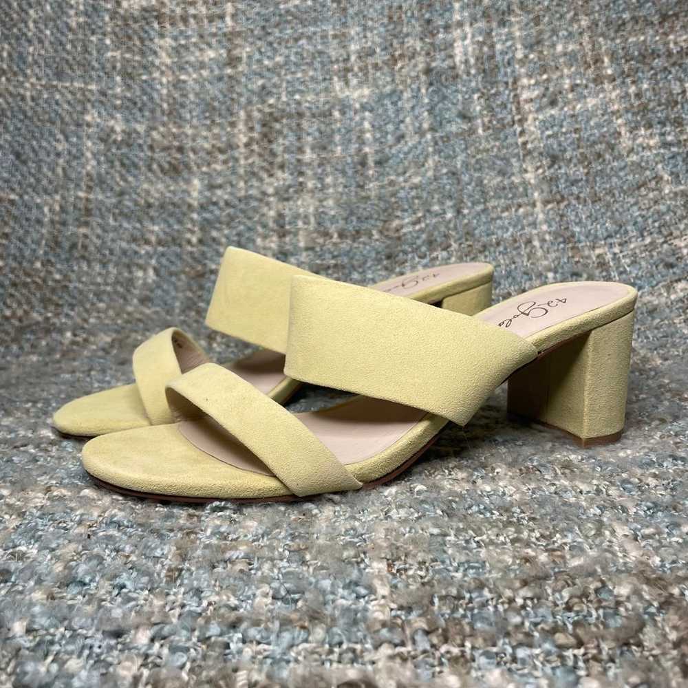 42 GOLD Liya Suede Heeled Sandals in Pistachio - image 2