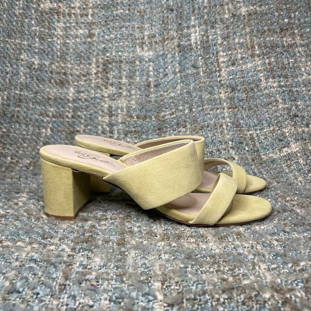 42 GOLD Liya Suede Heeled Sandals in Pistachio - image 4