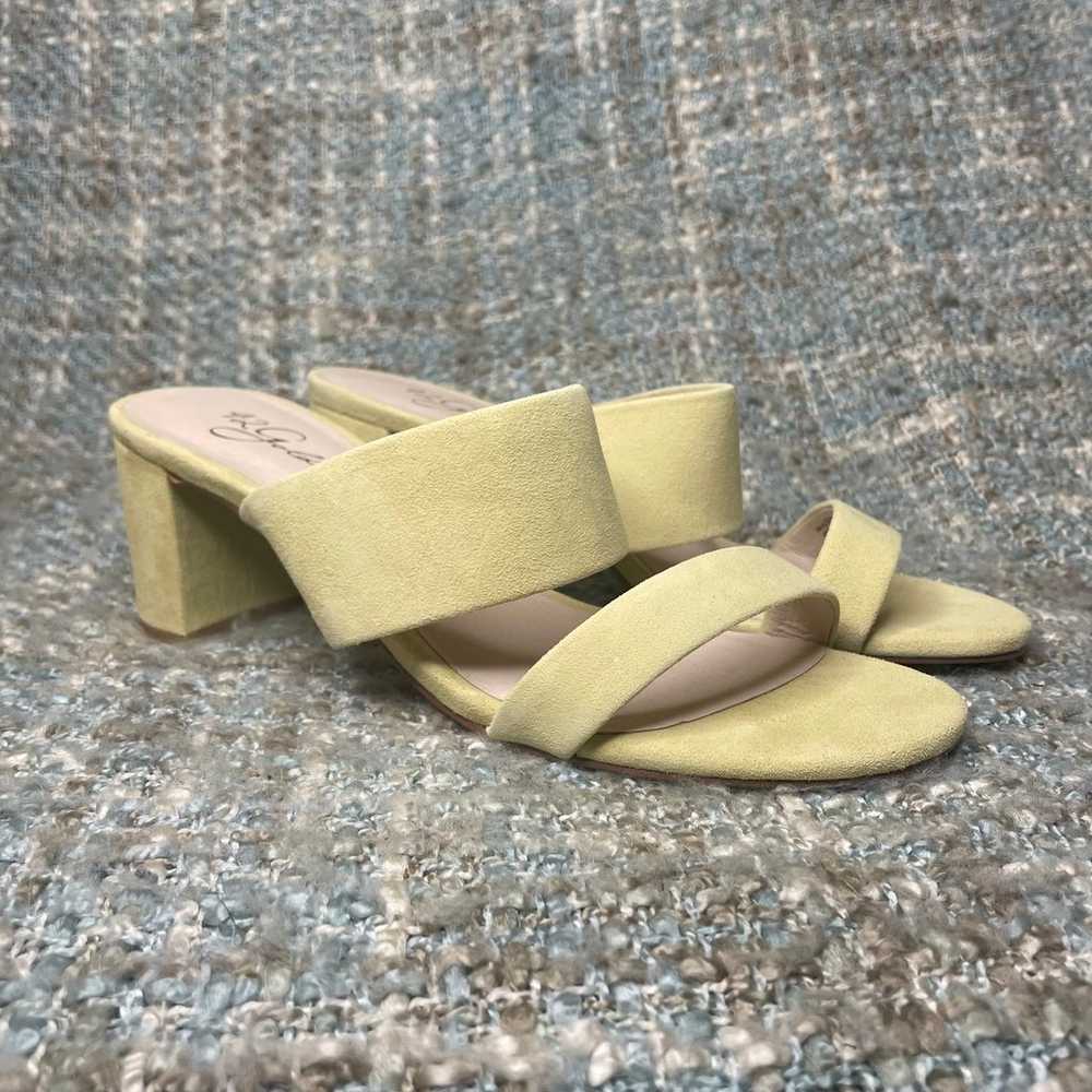 42 GOLD Liya Suede Heeled Sandals in Pistachio - image 5