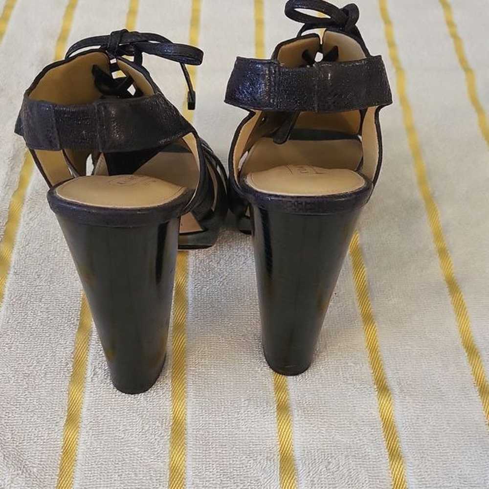 Coach Moreen Metallic Black Emb Pewter Sandals Sh… - image 10