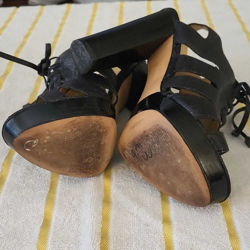 Coach Moreen Metallic Black Emb Pewter Sandals Sh… - image 9