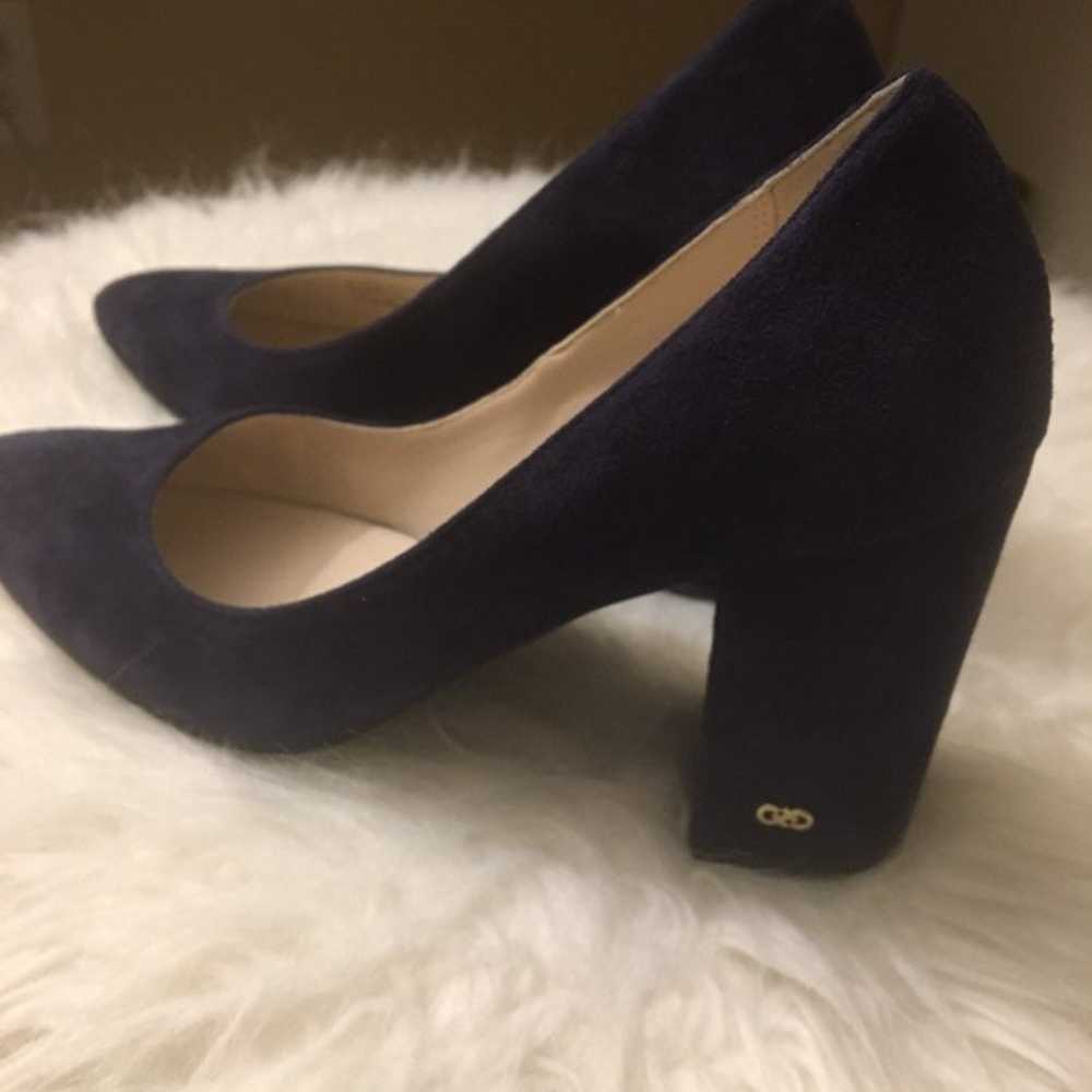 Cole Haan Marine Blue Suede Heels (6.5) - image 4