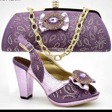 Light purple/lilac High heels shoes.