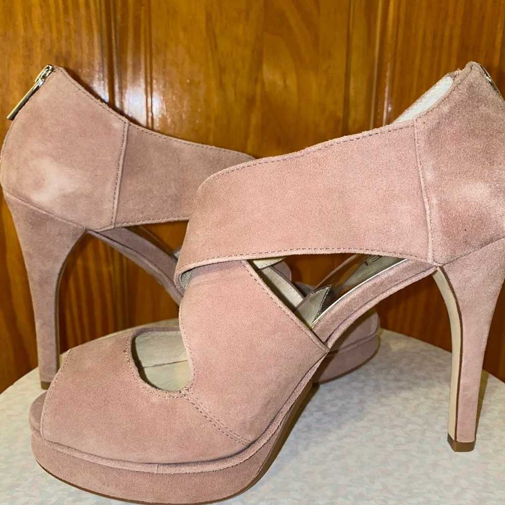 $165 MK suede platform pink heels 6 - image 1