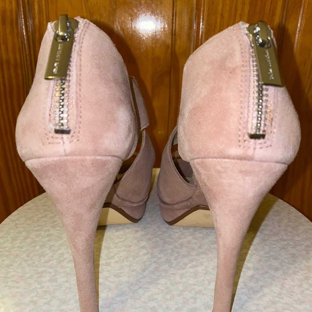 $165 MK suede platform pink heels 6 - image 3