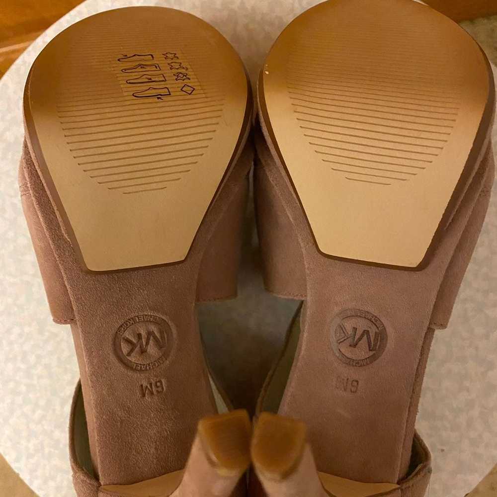 $165 MK suede platform pink heels 6 - image 6