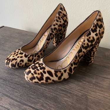 Sam Edelman Leopard, Real Fur Heel