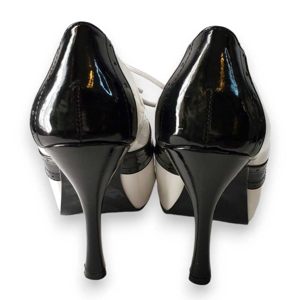 Pinup Stiletto Oxford Platform Shoes W Sz 10 Funt… - image 2