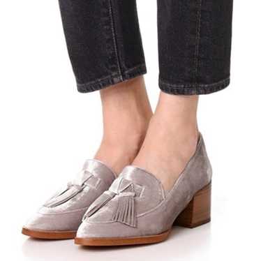 Rebecca Minkoff silver believer block heel loafer - image 1