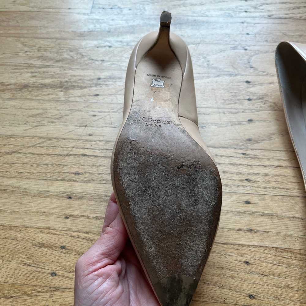 lk bennett nude leather heels size 41 - image 4