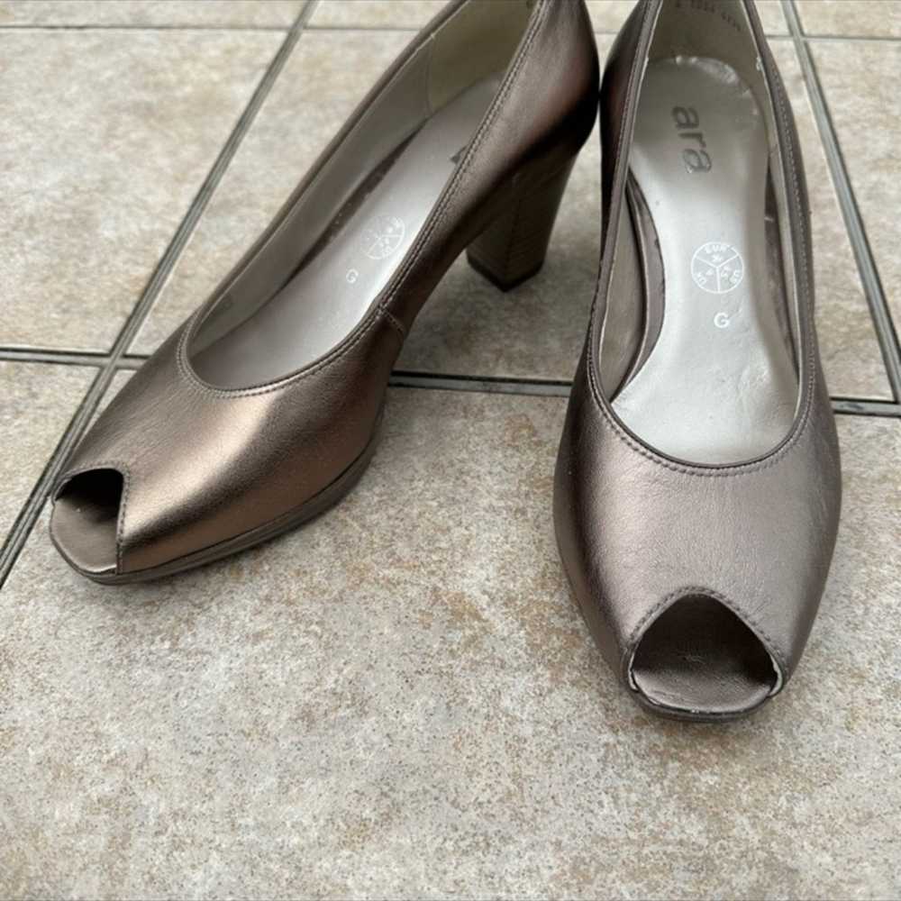women's ara shoes heels open toe - image 5
