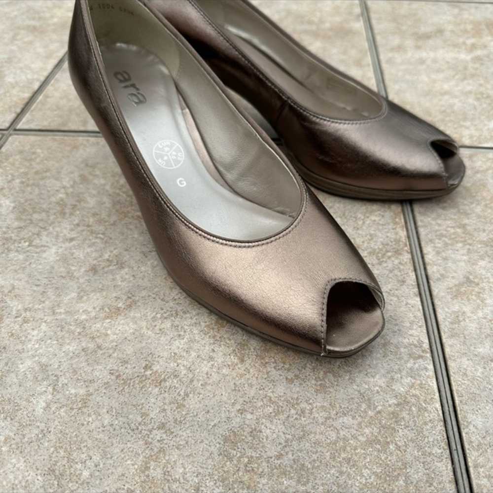 women's ara shoes heels open toe - image 7