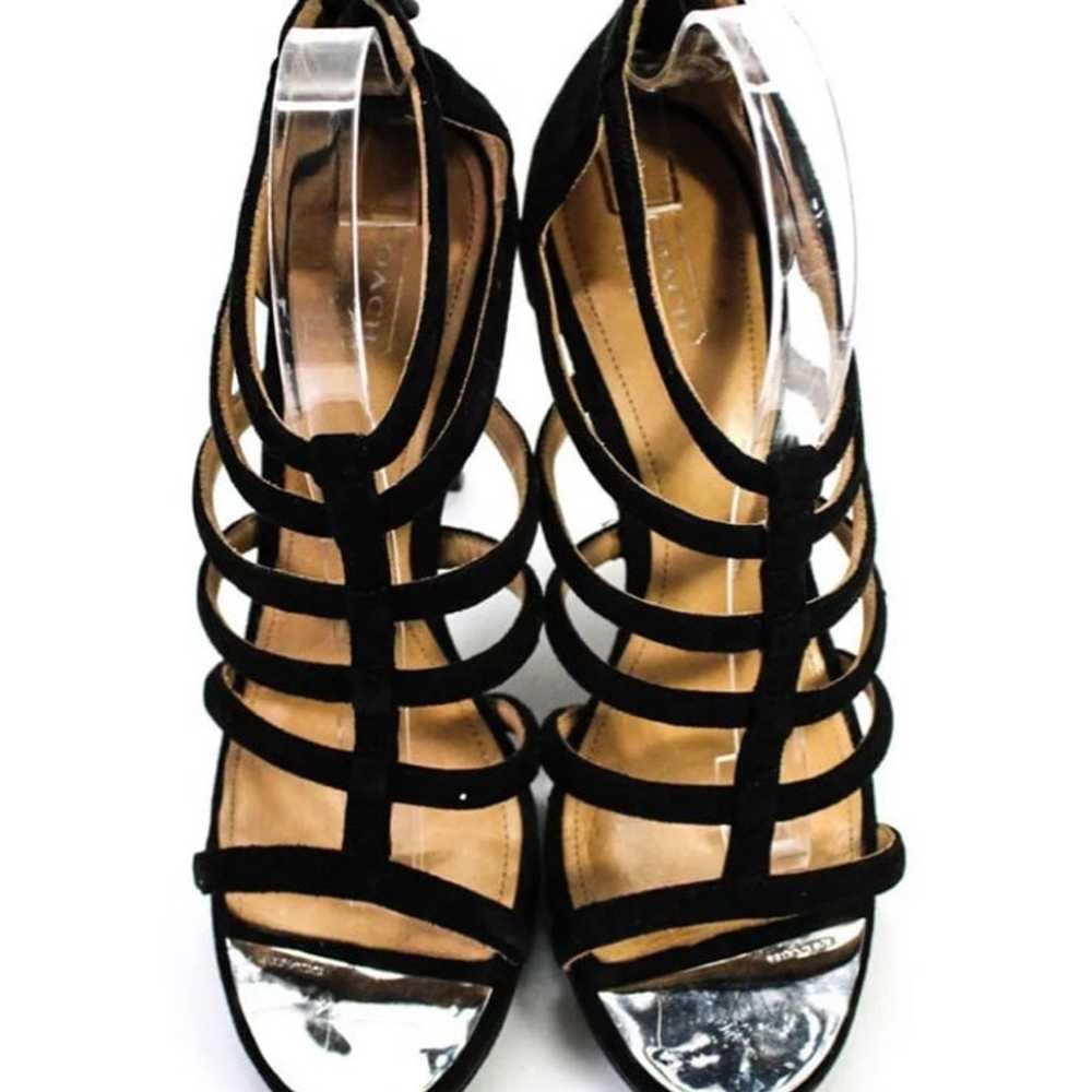 COACH lavania leather Women's Black Strappy shoes… - image 2