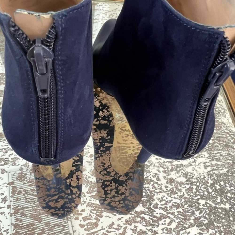 Women’s Designer Saks Fifth Avenue Blue Leather S… - image 4
