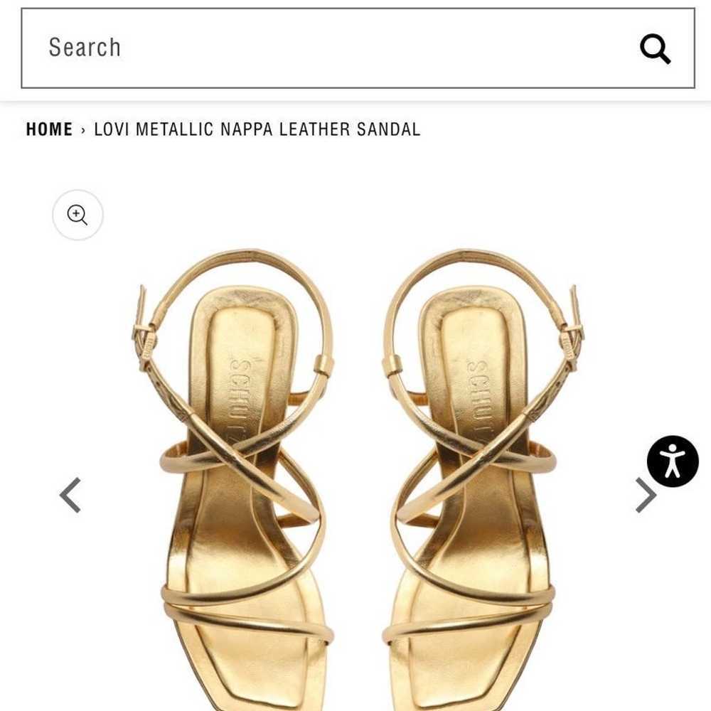 Schutz Lovi Sandal in Gold Metallic - image 4