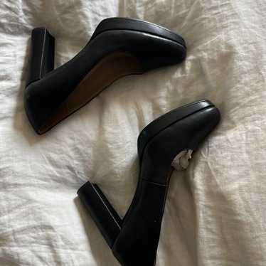 Naturalizer black heels 36.5 platform pumps - image 1