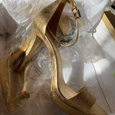 Gold MK heels