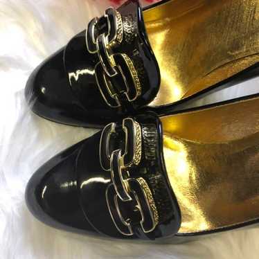 Coach Black Patent Leather Heels Stasia