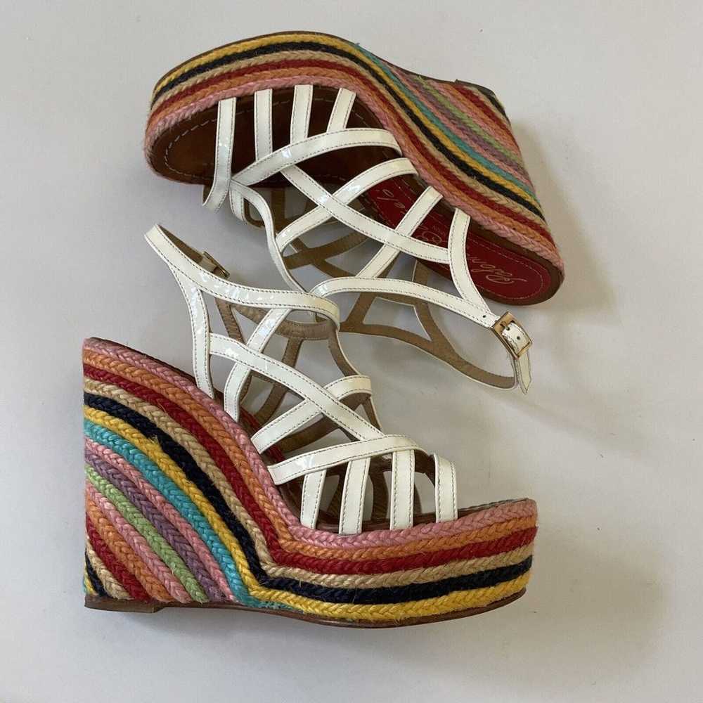 Paloma Barcelo Platform Shoe Wedge Strappy Hippie… - image 4