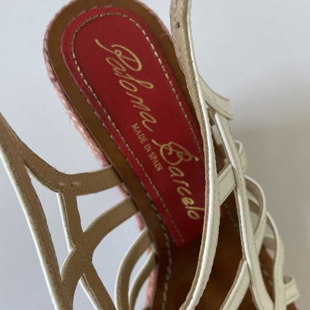Paloma Barcelo Platform Shoe Wedge Strappy Hippie… - image 8