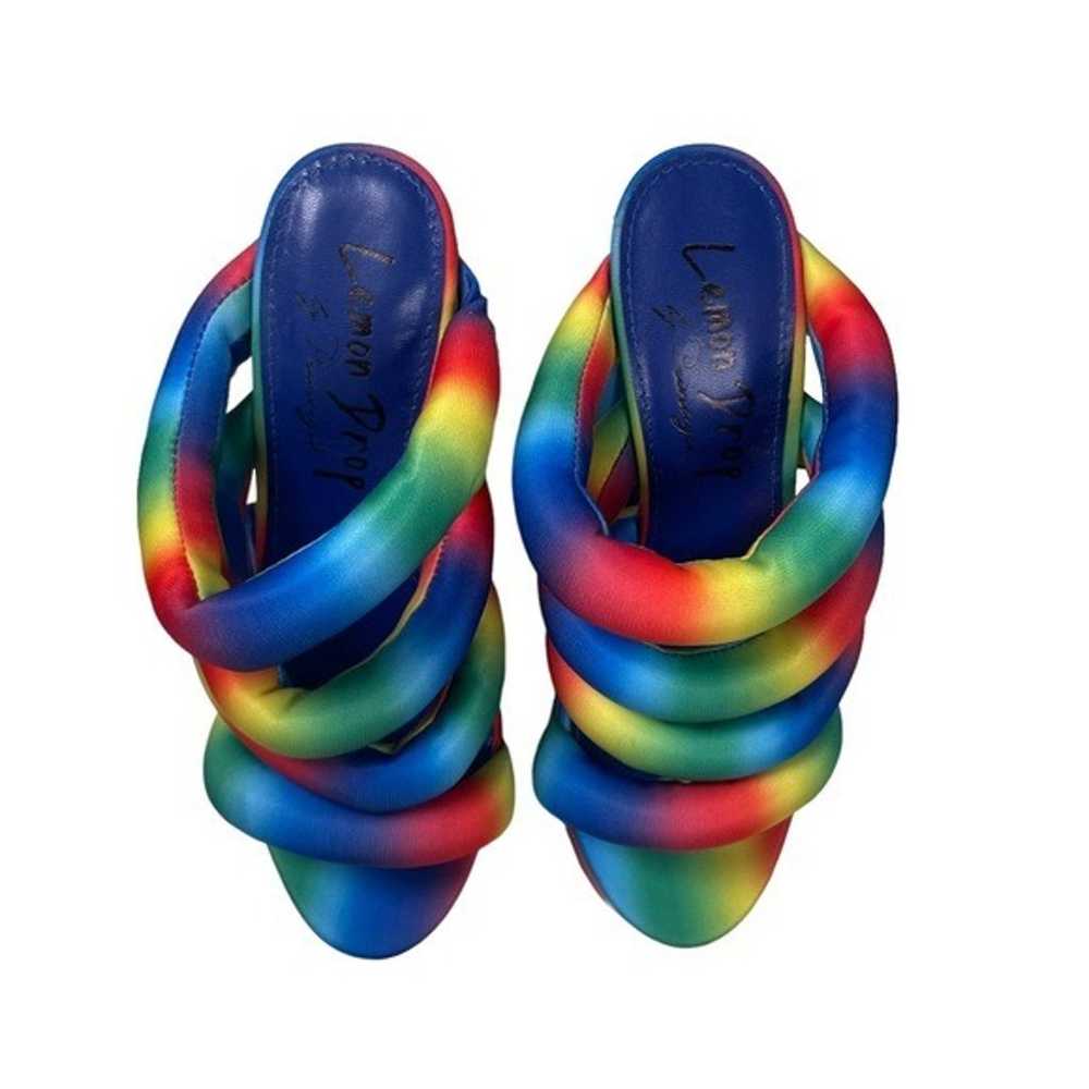 Lemon Drop by Privileged Rainbow Platform Sandals - image 3