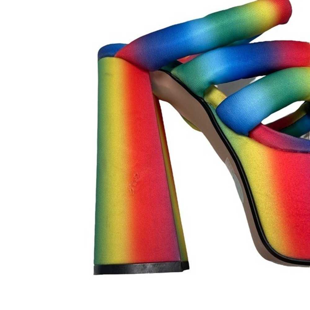 Lemon Drop by Privileged Rainbow Platform Sandals - image 7