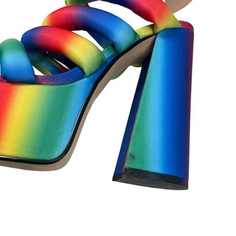 Lemon Drop by Privileged Rainbow Platform Sandals - image 8