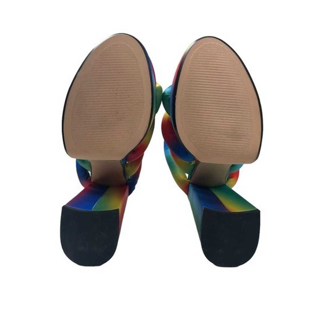 Lemon Drop by Privileged Rainbow Platform Sandals - image 9