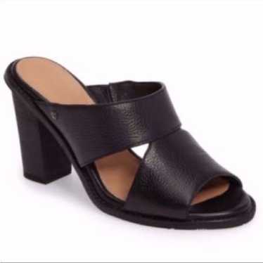 UGG Celia Block Heel Sandal Black Leather Womens … - image 1