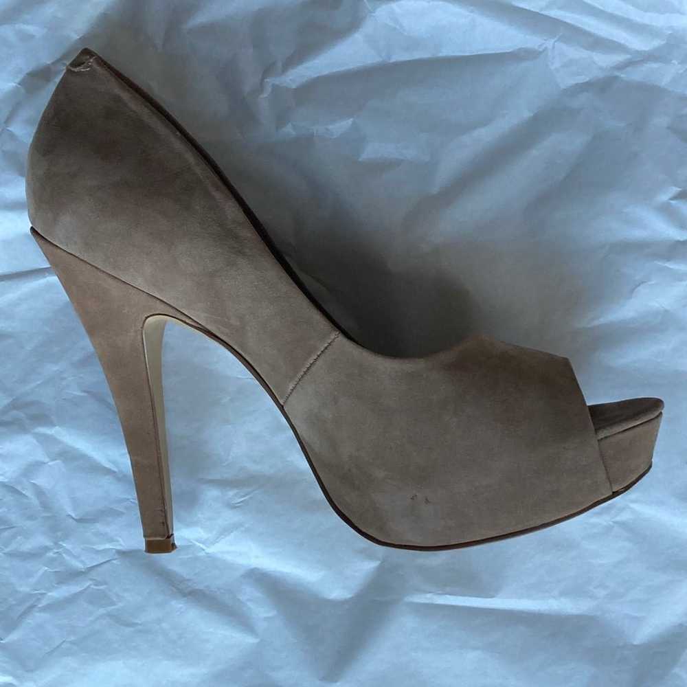 JESSICA SIMPSON Nubuck Suede Open Toe High Heel S… - image 2