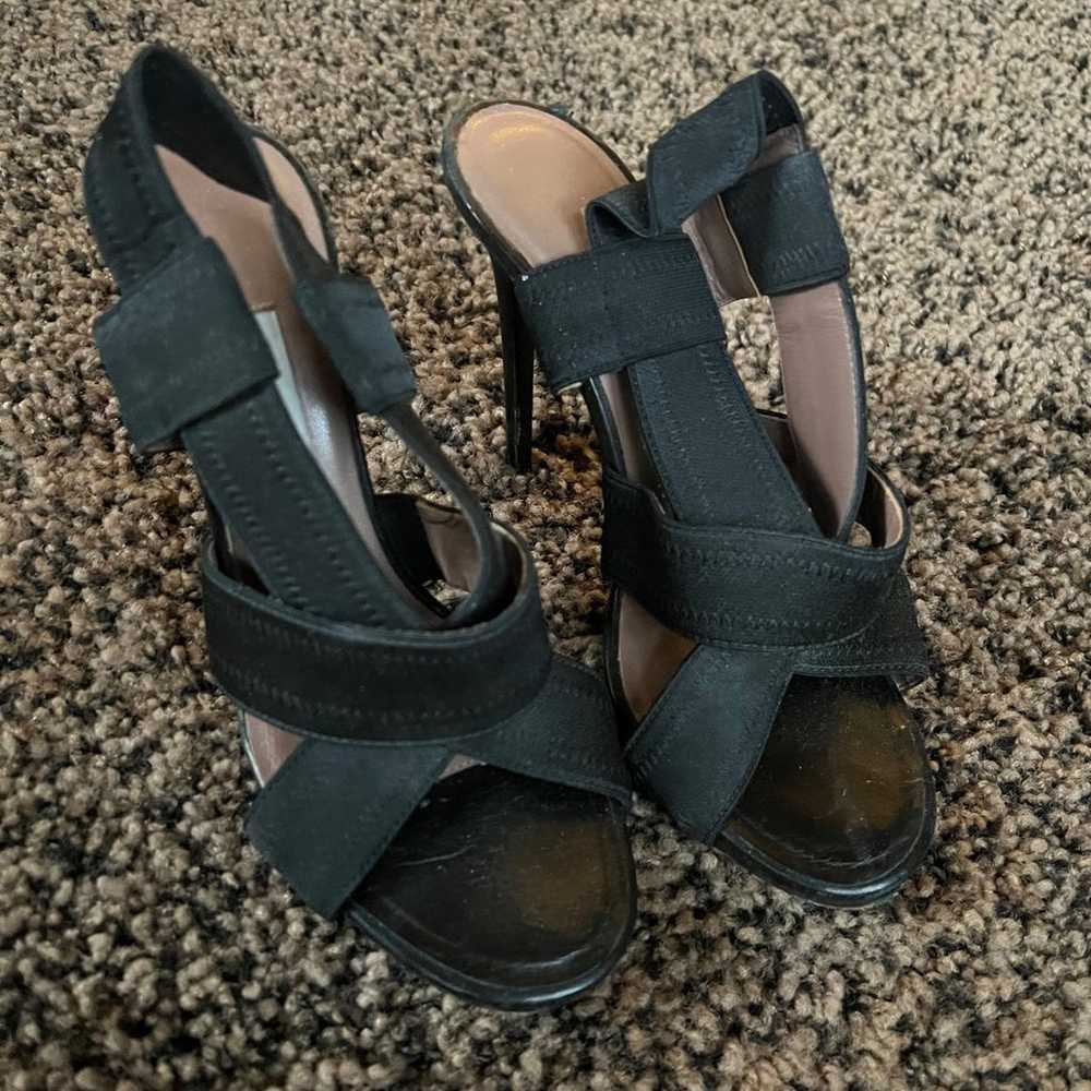 Gorgeous black strappy heels - image 3