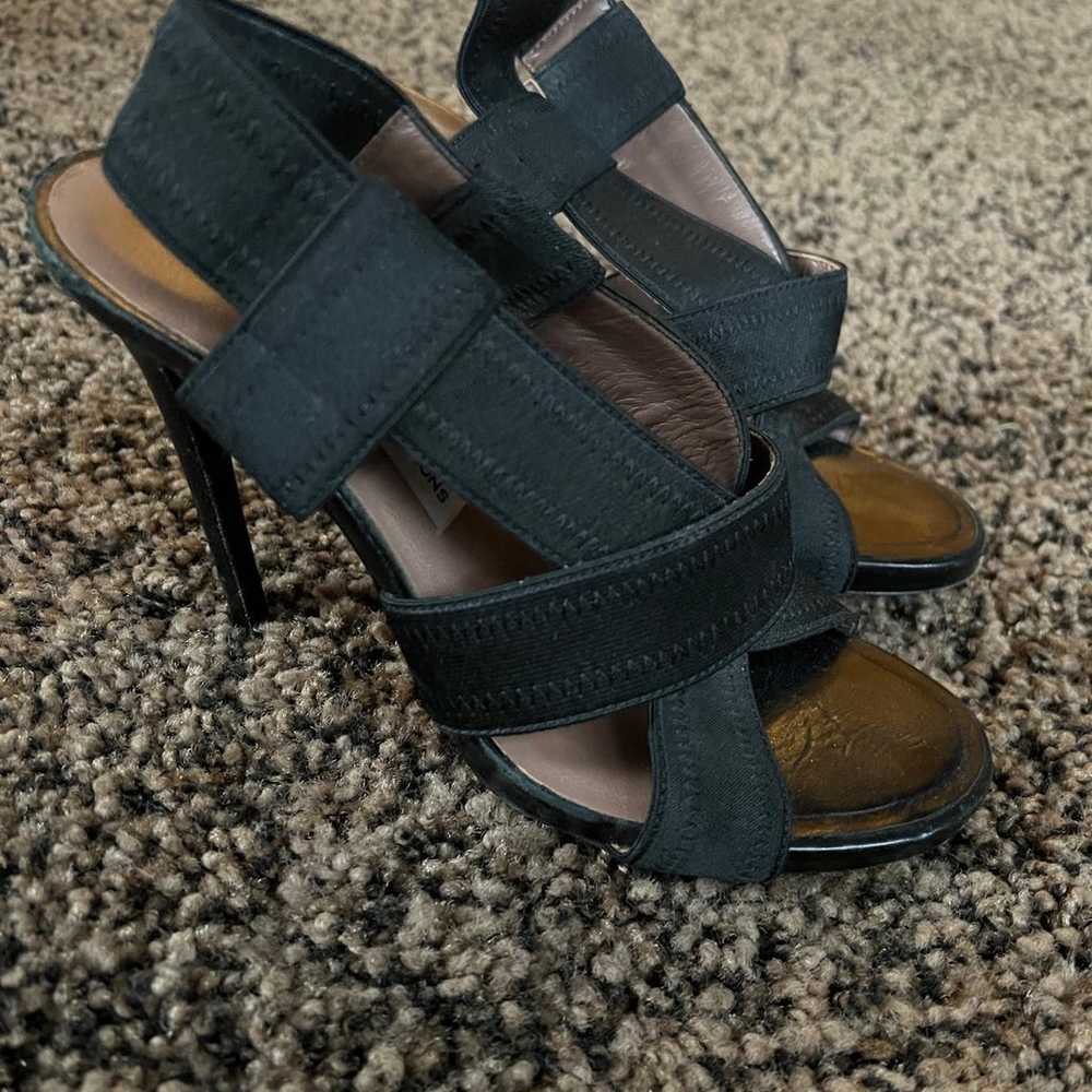 Gorgeous black strappy heels - image 6