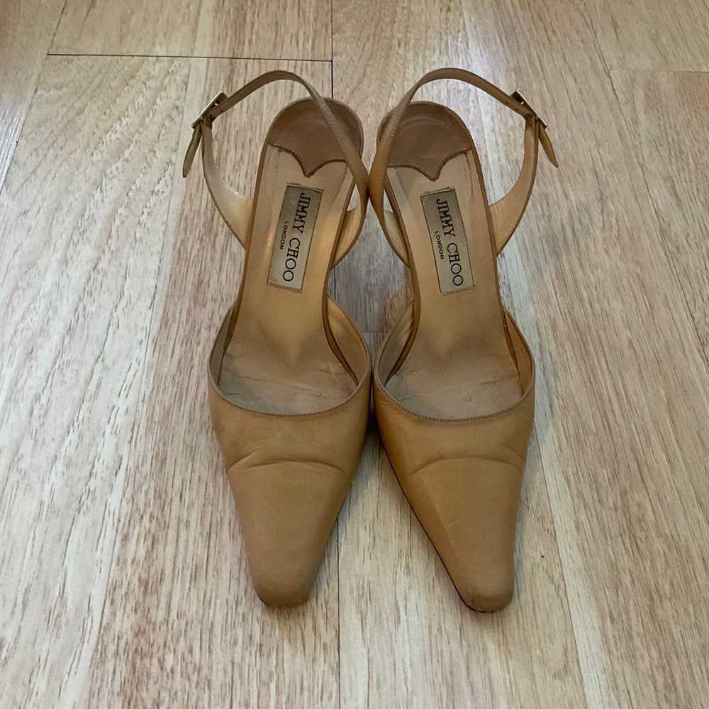 Jimmy Choo Shoes Leather Tan Beige Women’s Size 3… - image 1