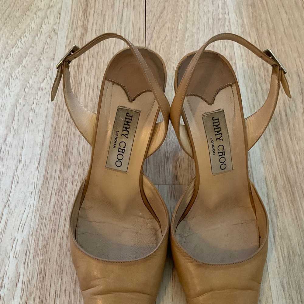 Jimmy Choo Shoes Leather Tan Beige Women’s Size 3… - image 4