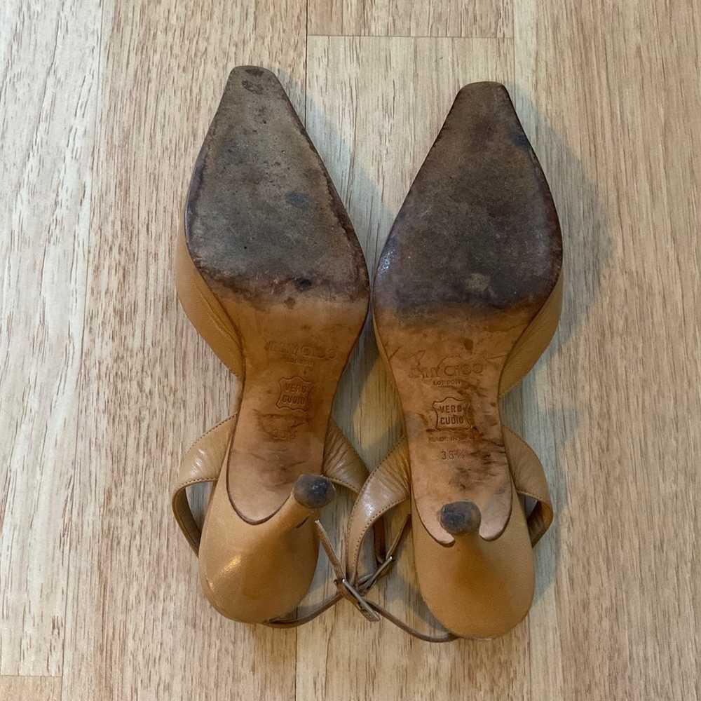 Jimmy Choo Shoes Leather Tan Beige Women’s Size 3… - image 9