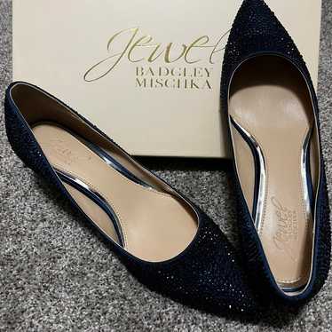 Navy high heels