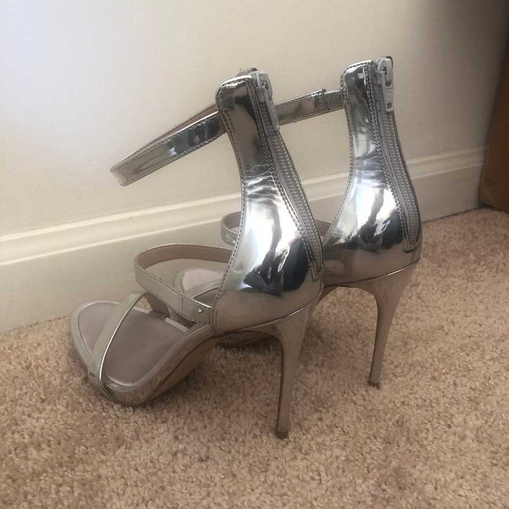 Aldo Metallic Silver Heels - image 2