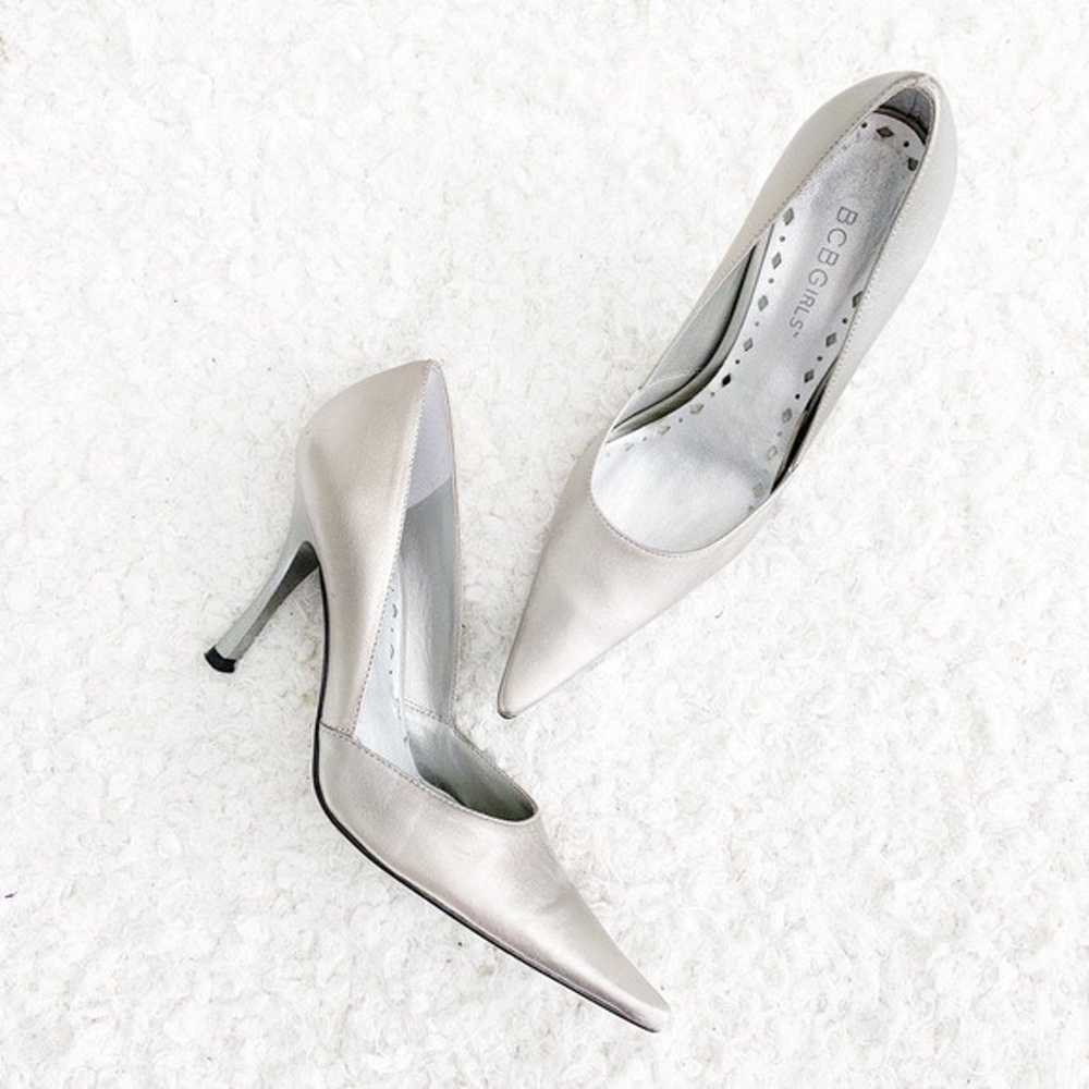 BCBGirls Metallic Silver Lenny Pumps - image 1