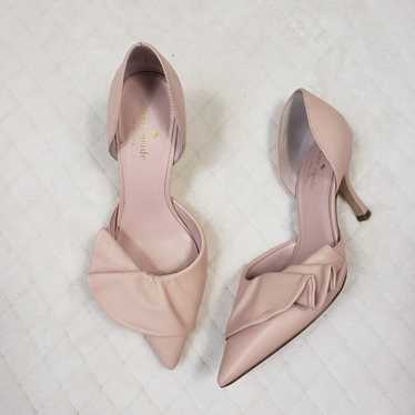 KATE SPADE Blush Leather D'orsay Pumps