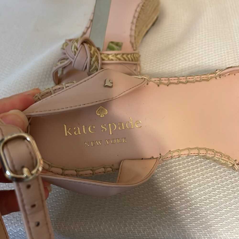 Kate Spade women’s  Tamara pink knotted wedge  es… - image 6